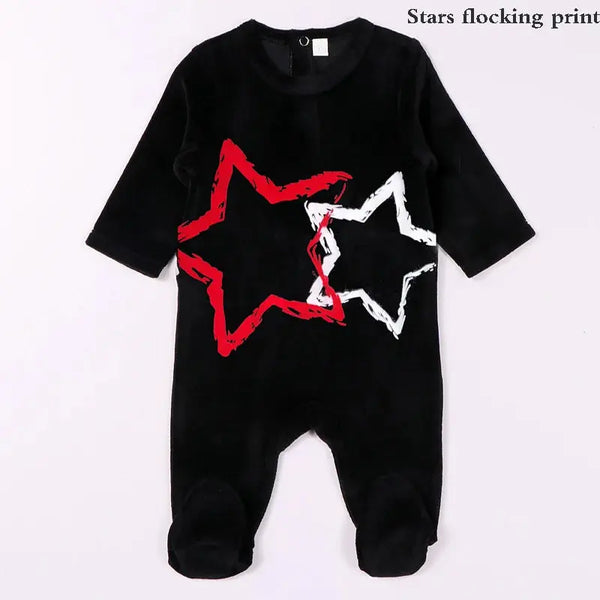 Velour Star Footie Bloom Kids Family-fashion