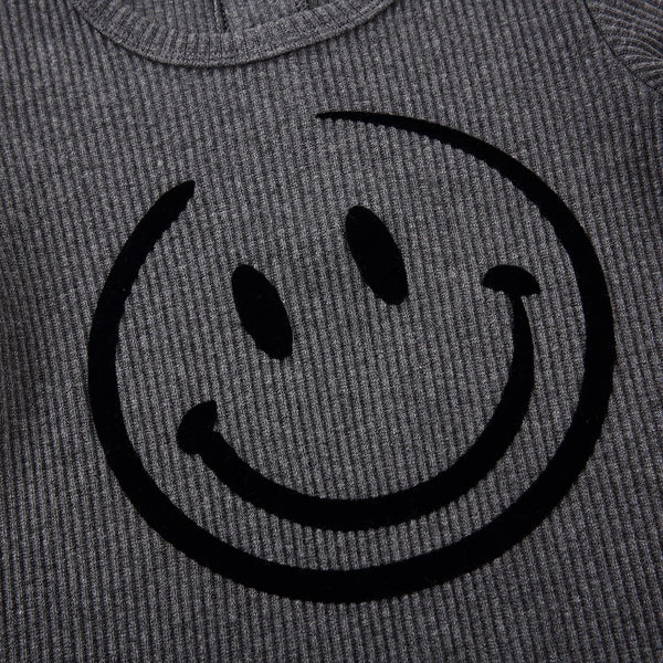 Baby - Ribbed Smile Pajama