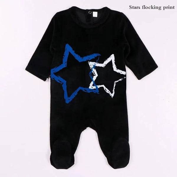 Velour Star Footie Bloom Kids Family-fashion