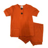 Boy - Orange Ribbed Set