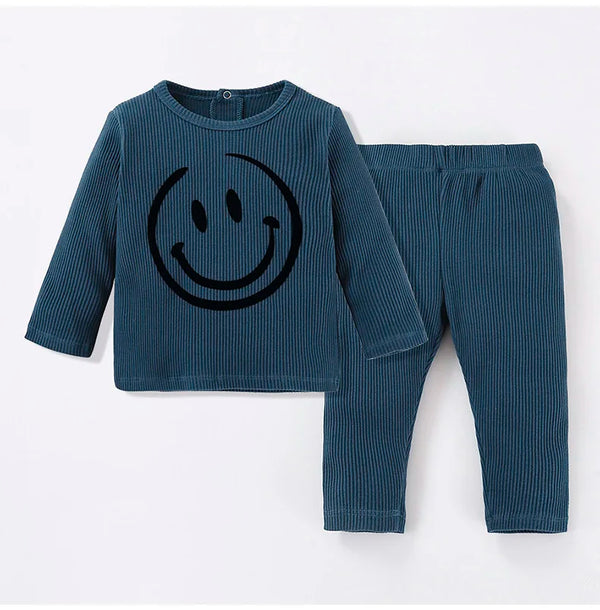 Baby - Ribbed Smile Pajama