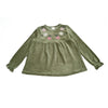 AA children corduroy shabbos tet flowers embroidery girl dress baby romper boy's shirt pants autumn fall family clothing
