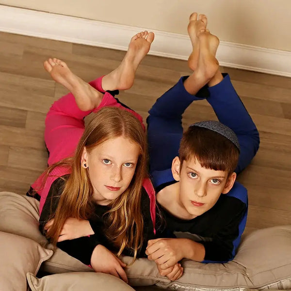 Girl - Pink and Pink Color Block Pajamas Ali Affordable