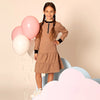 Girl - Blush and Sand Ribbed Set
