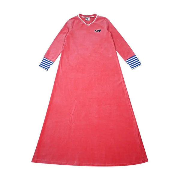 Girl - Mail Logo Blue and Pink Velvet Strip Set