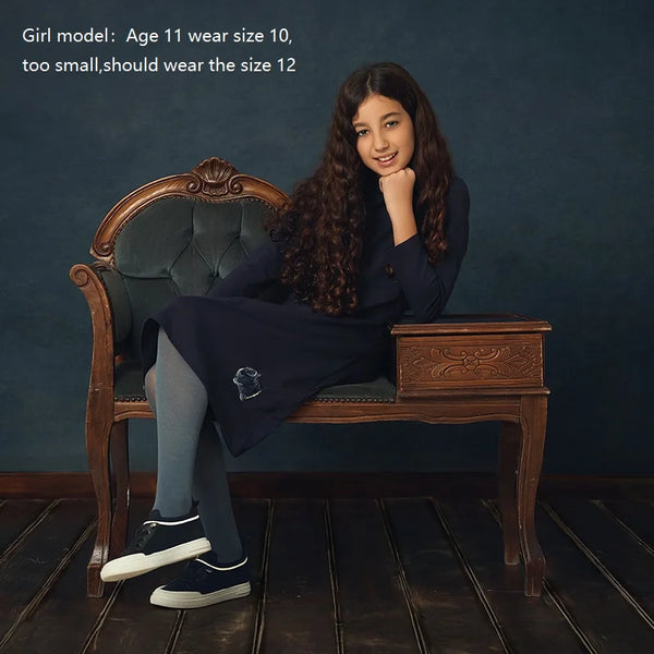 Girl - Blue Leopard Print Denim Set