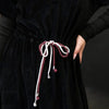Shabbos teen/woman dress winter robe short sleeves clothing waist 2 cord strings girls black velour dress sizes XS-XXXL