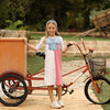 - Pink and White Contrast color Denim Set