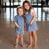 Girl - Indigo Embroidered Denim Set