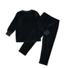 Unisex - Casual Velour Smile Embroidery Bloom Kids Family-fashion