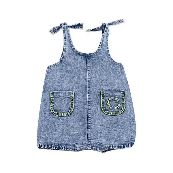 Baby - Indigo Embroidered Denim Set
