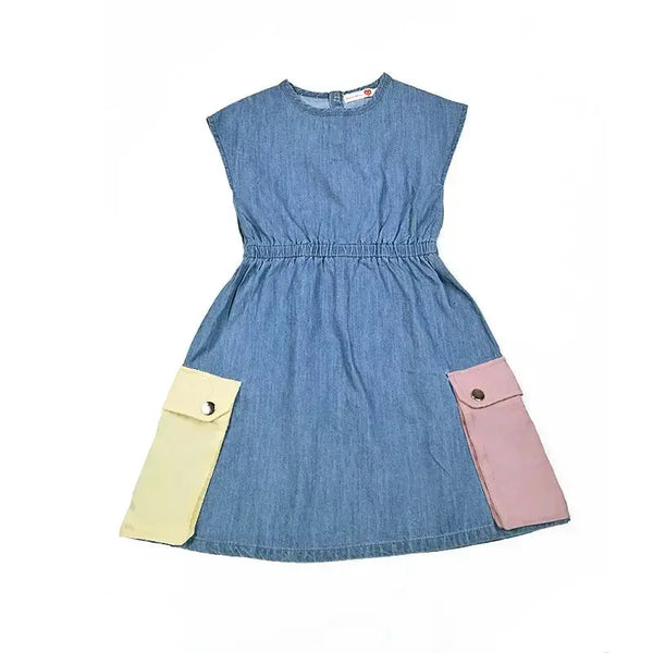 Contrasted Pockets Set Bloom Kids Family-fashion