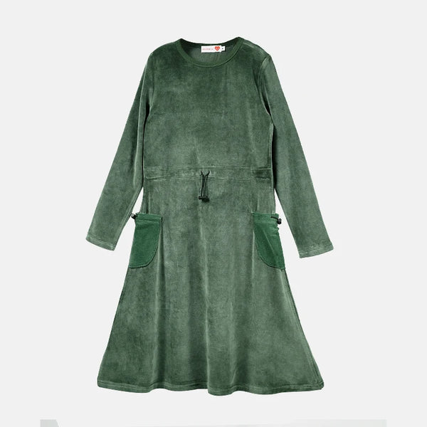 Girl - Dark Green Velvet Set