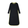 Lady - Pregnant Mom's Yellow-edged Nightgown