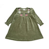 AA children corduroy shabbos tet flowers embroidery girl dress baby romper boy's shirt pants autumn fall family clothing