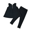 Baby - Black Ribbed Set(Sleeveless & Long Sleeve)