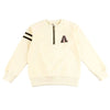 Boy - Letter-A Stripe Sleeve Sweat