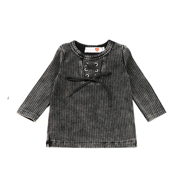 Baby - Ribbed Black Wash Set