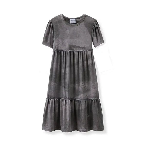 Ribbed grey melange Set Bloom Kids Family-fashion
