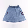 Girl - Indigo Embroidered Denim Set